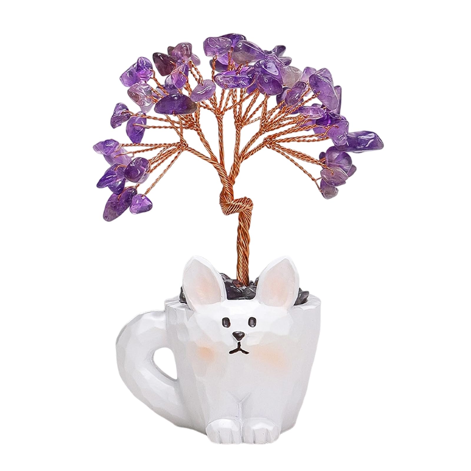 FHGSPQWM Crystal Stone Tree Bonsais Decorations Feng Shuis Decoration for Wealth/Fortunes and Luck Crystal Stone Money Tree Gift Feng Shuis Decoration