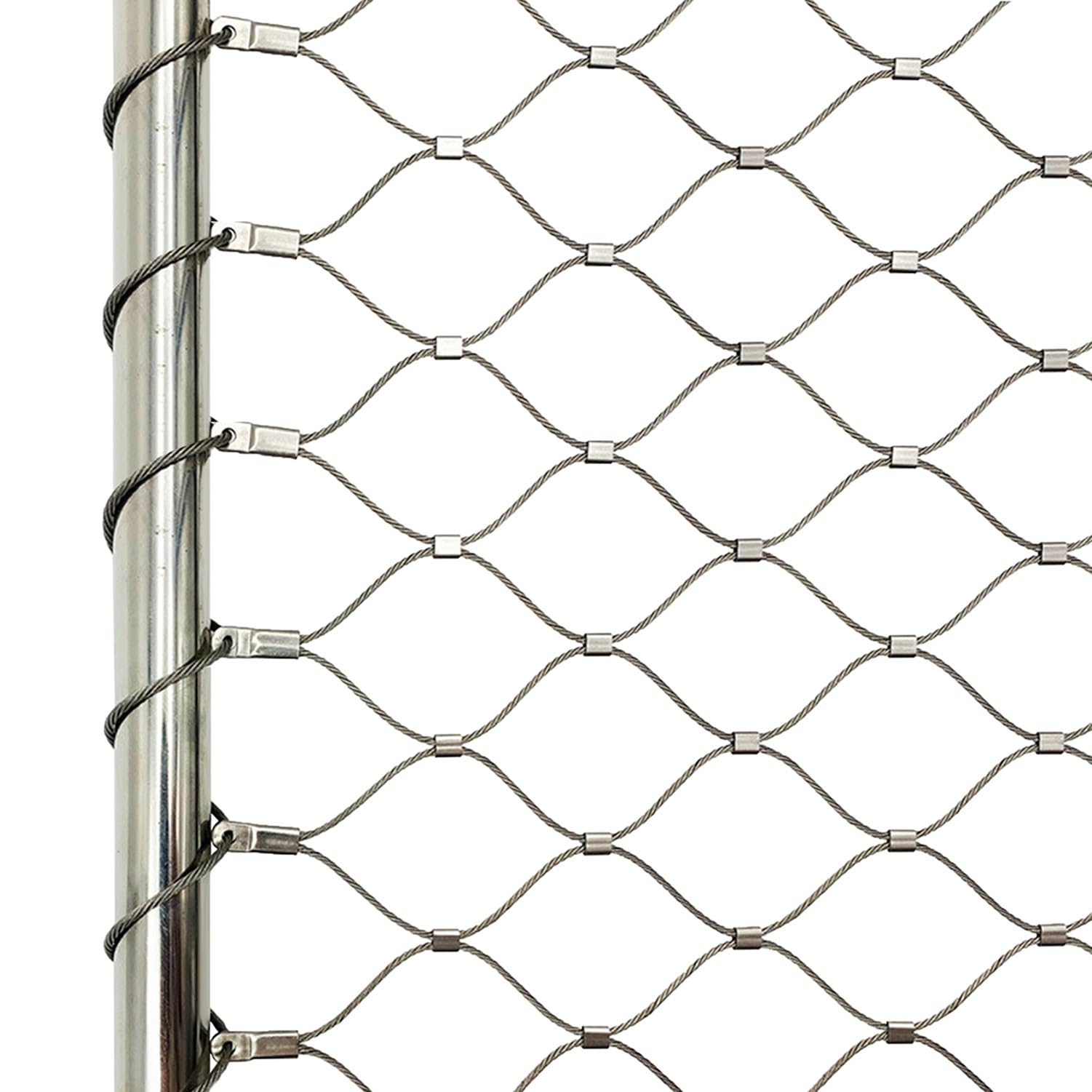 Filet de sécurité en acier inoxydable pour jardin et ferme – Clôture de sécurité en métal pour la protection et la sécurité en extérieur – Idéal pour les animaux, les plantes et la sécurité des biens