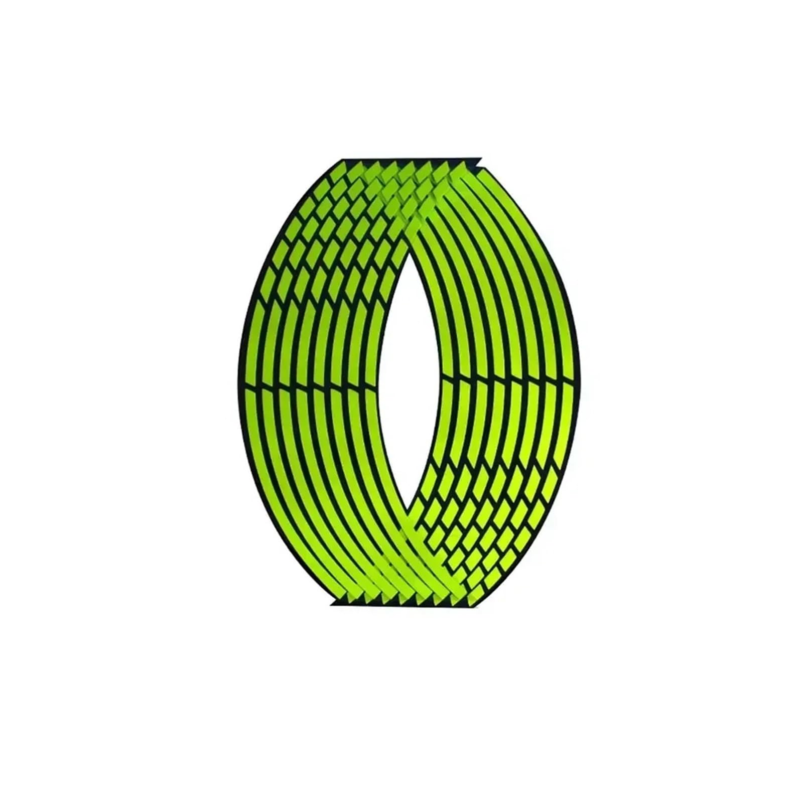 Reflective Sticker 18'' Motorcycle Sticker Wheel Rim Reflective Strips Decorative Stripe Car Bike Motorbike Bicycle Fluorescent Green Trim