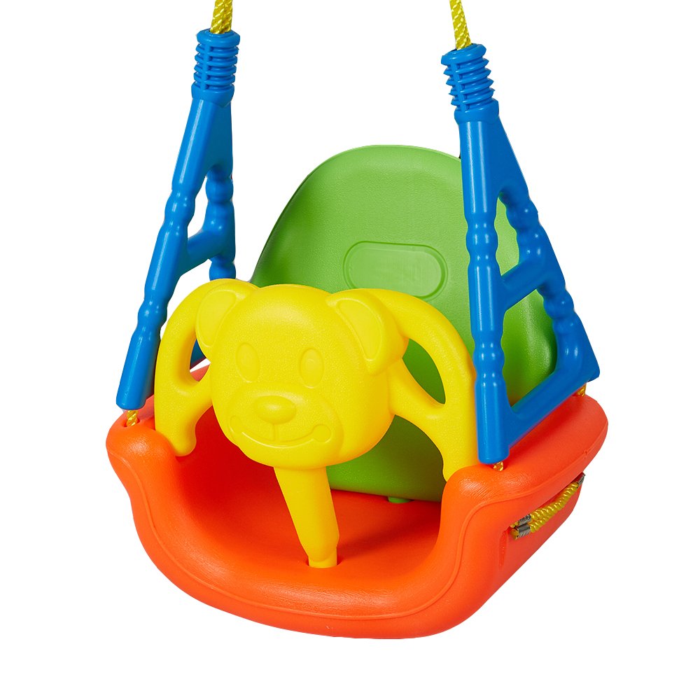 COLOR TREE Kids Swing Seat, 3 in 1 Swing Seat for Baby/Toddler/Kids, Detachable Swing Seat High Back Swing Set for Playground Indoor Outdoor