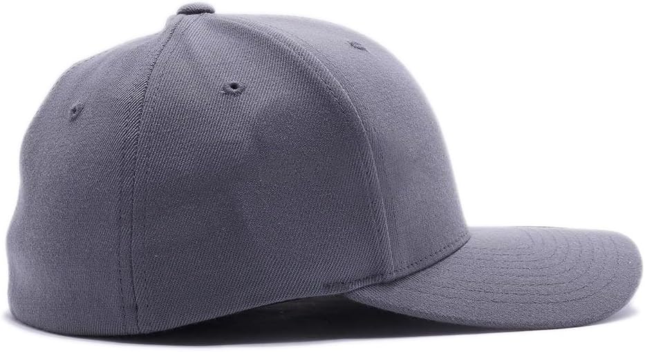 Custom Embroidered Flex Fitted hat. Flex Fitted 6277/6477 Baseball Cap. Place Your Own Logo or Design - Image 2