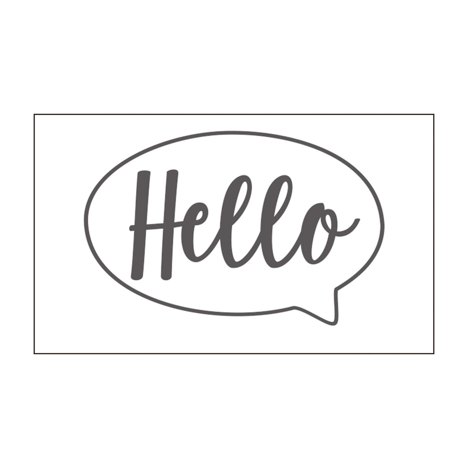 Vaessen Creative Mini Embossing Folder, Hello, for Adding Texture and Dimension to Scrapbook Pages, Cards and Other Papercraft Projects