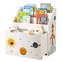 SONGMICS Scaffale per Giocattoli, Libreria per Bambini a 3 Scomparti