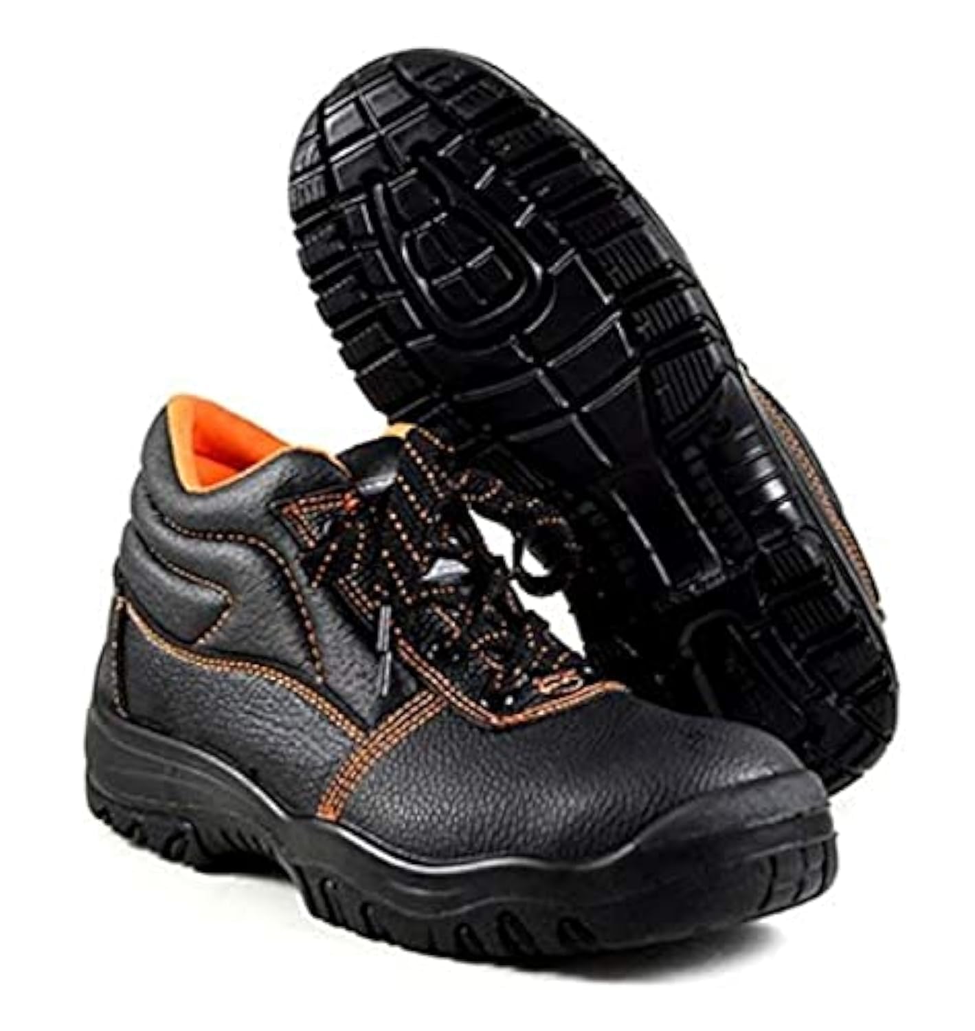 Border-long Wear Safety Shoes For Men, Size : 43, Black