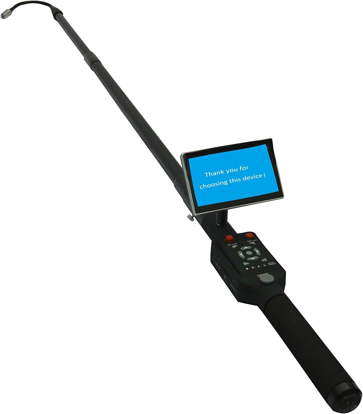 VIVIDIATVS-500DVR Telescopic Pole Video Inspection Camera Borescope System 4.6 Meter Long with DVR Recording, 5" LCD Screen and Sturdy Case