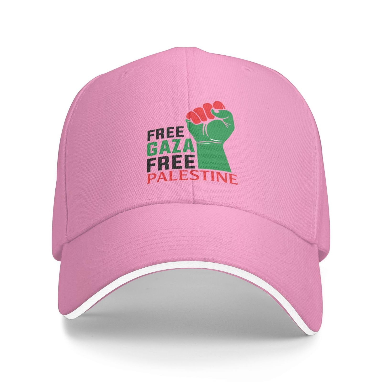 Oudrspo I Stand with Palestine Hat Free Palestine Baseball Cap for Women Men Pink