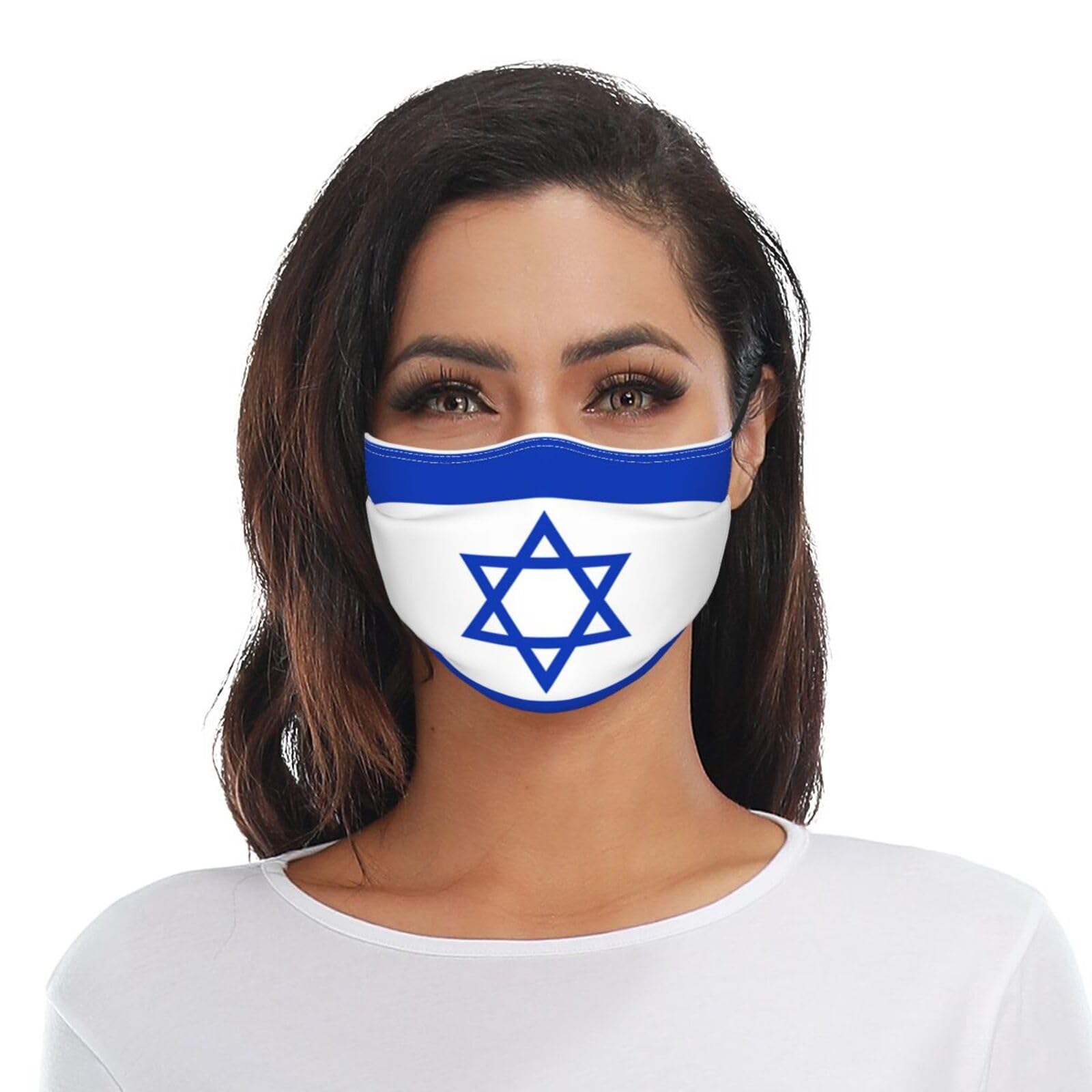 Israeli National Flag Adult Dust Mask Adjustable Dust Face with 2 Filter53