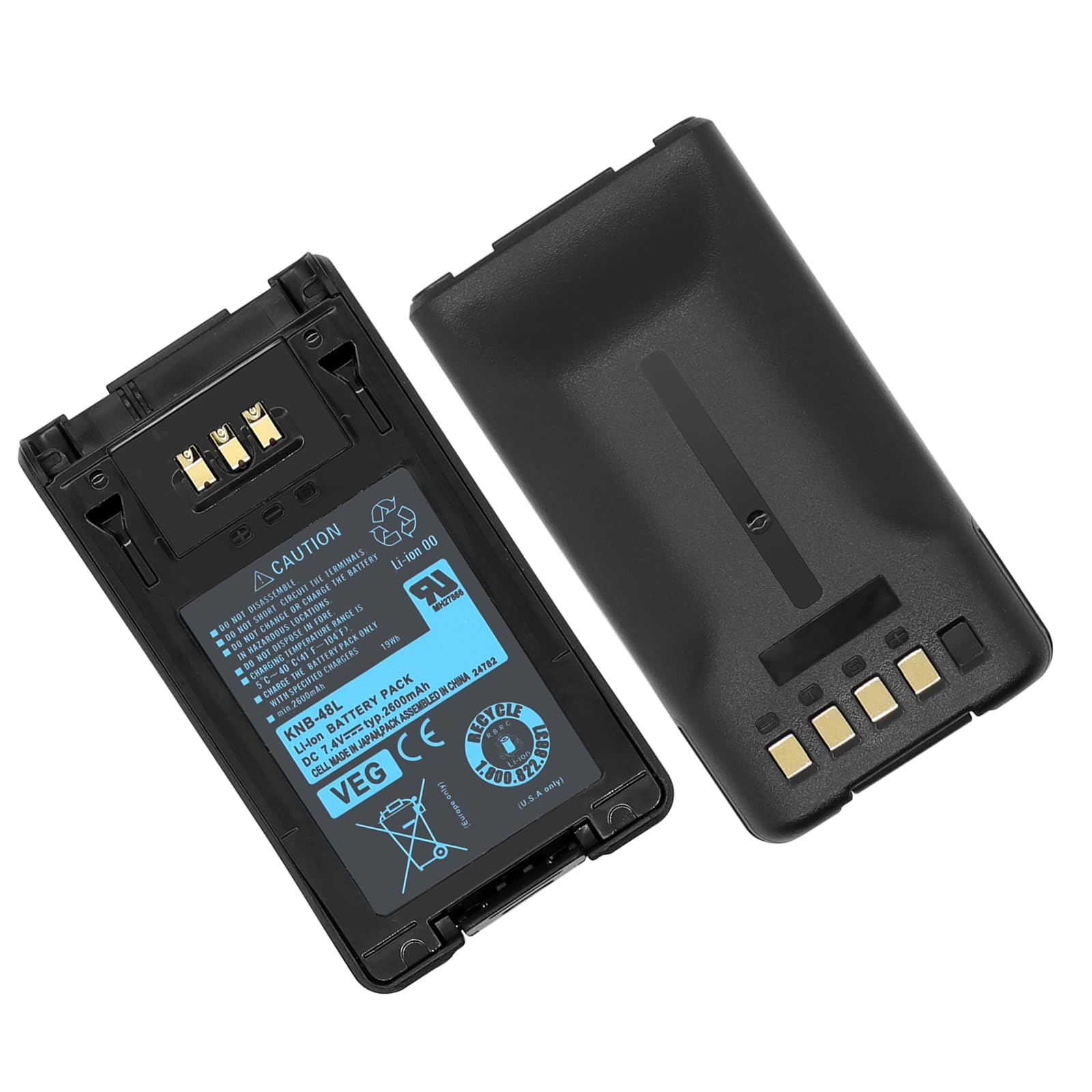 LIENIAO KNB-48L Battery KNB-47L [2025 New Version] for Kenwood NX-200 NX-300 TK-5220 TK-5320 NX-200S NX-300S NX200 NX300 Battery