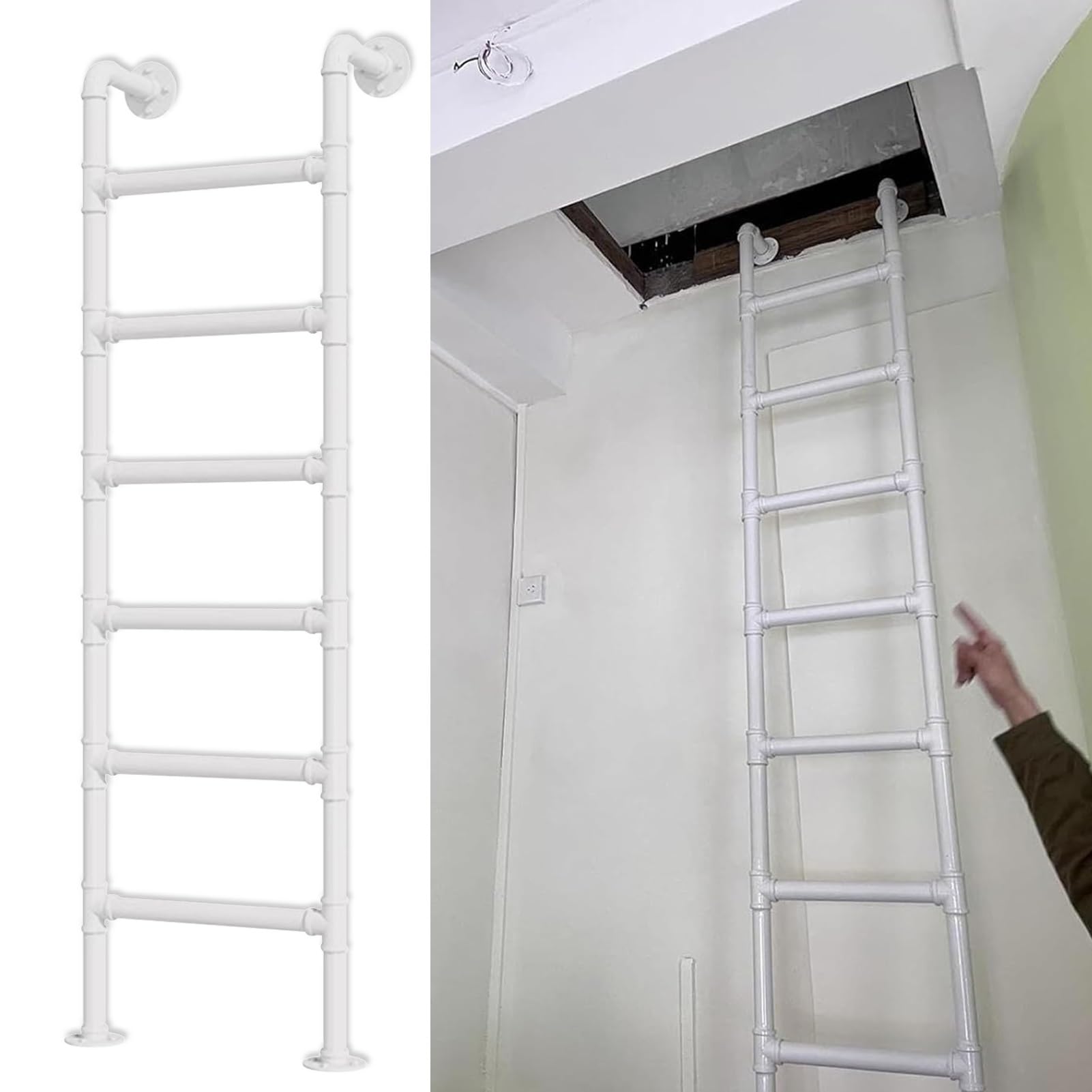 Escalera de salida de 195 cm para ventanas de sótano y salida de emergencia 1
