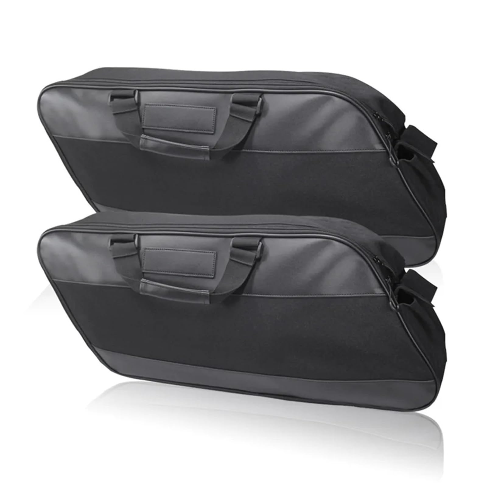 Bagaż motocyklowy torba Tylny bagażnik Torba Do Touring Road King Czarna torba podsiodłowa Bagaż Miękka wyściółka Sakwa podsiodłowa(2pcs)
