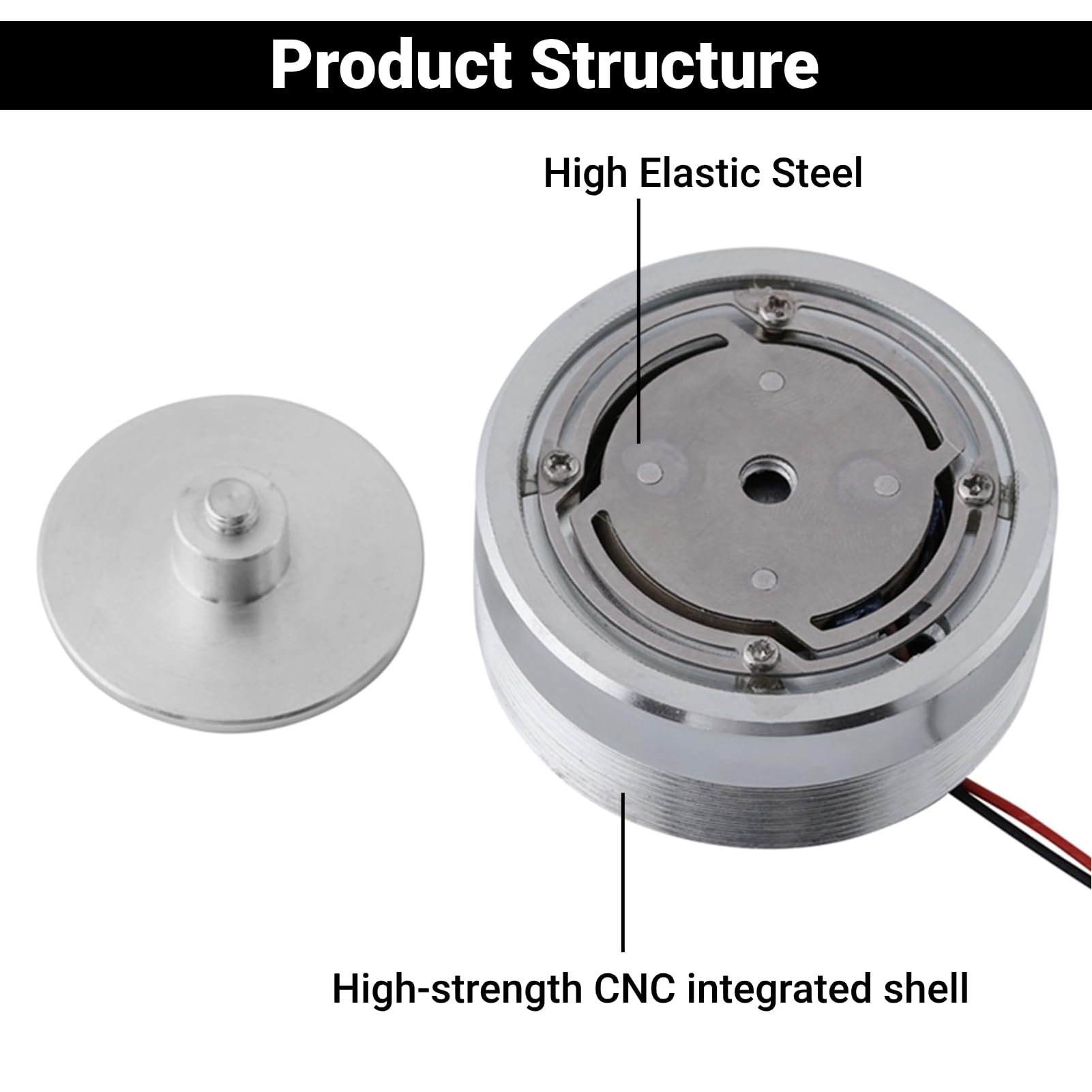 LiebeWH Transducer Speaker 1Pcs 50MM 2Inch All Frequency Resonance Speaker Vibration Strong Bass Lautsprecher(8Ω 20W)