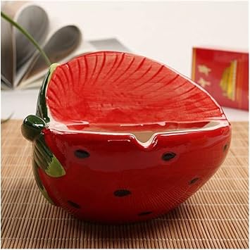 Ashtray Creative Fruit Shape Cute Ashtrays Decorative Tray Colorful Holder Ash Tray for Outside Indoor Home Decor Color B