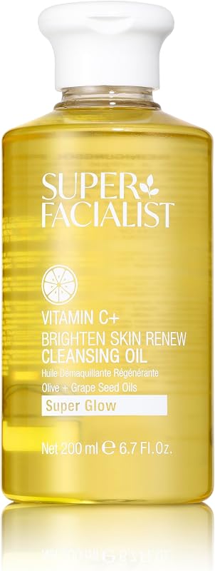 Super Facialist Cleansing Oil - Face Wash and Makeup Remover - 6.8 oz | Vitamin C, Waterproof Makeup Remover, Gentle for All Skin Types