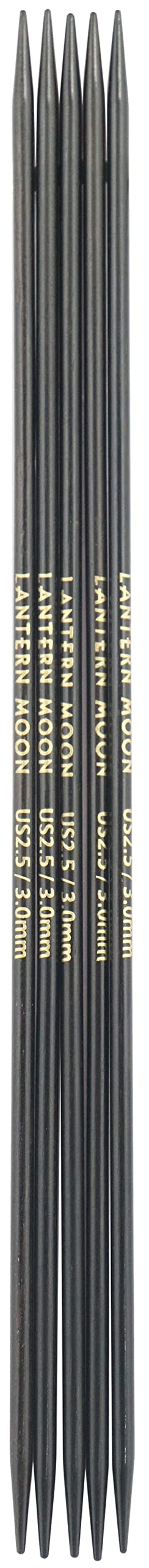Lantern Moon - Lantern Moon (20cm, 3.00mm) Double Pointed Needles, Black, 20cm 3.00mm