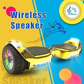 HOVERSTAR All-New HS2.0 Hoverboard All-Terrain Two-Wheel Self Balancing Flash Wheel Electric Scooter with Wireless Bluetooth Speaker