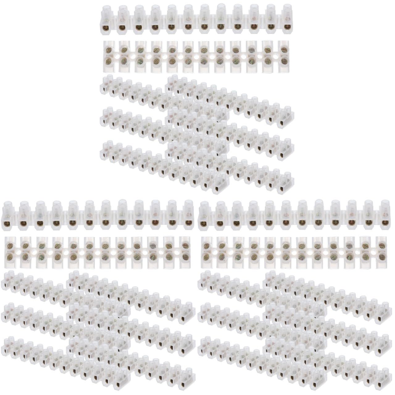iplusmile 30 Stück X3 Klemmen 380 V Schraubklemmenblock Drahtverbinder Set Lautsprecheranschluss Klemmenblöcke Schnellverbinder Stoßklemmenblock Schnellanschluss Kabelverbinder