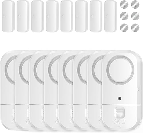 Miniatura 10 de Sensores de alarma para puerta y ventana – Alarmas de puerta para seguridad de los niños, alarmas de puerta para seguridad del hogar, oficina,
