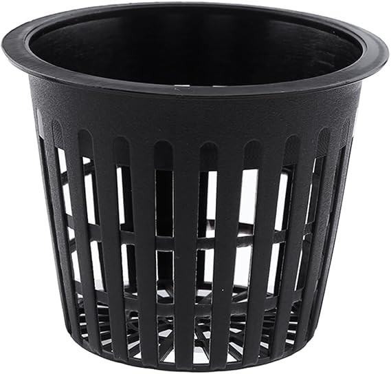 10pcs Hydroponic Planting Net Pot, Planting Heavy Duty Mesh Pot Basket | Hydroponic Plant Grow Clone Gardening (Black)