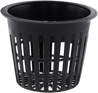 10pcs Hydroponic Planting Net Pot, Planting Heavy Duty Mesh Pot Basket | Hydroponic Plant Grow Clone Gardening (Black)