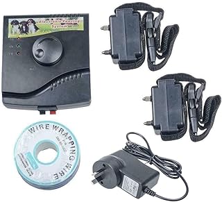 Underground Dog Fence, Wired Pet Fence, 2pcs Dog Collar, Wired Dog Fence System, 300m Wire, IP66 Waterproof Rechargeable S...