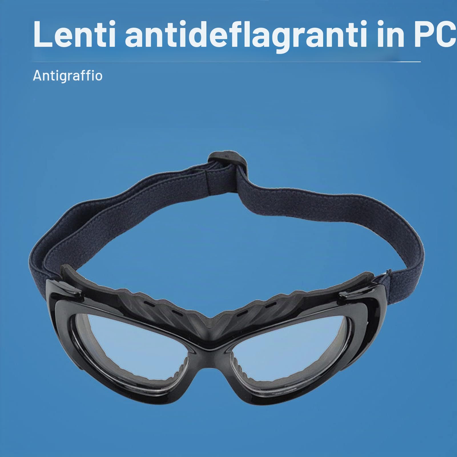 Occhiali da Calcio, Occhiali Protettivi Sportivi AntiGraffio Ergonomici HD Comodi per Escursioni in Bicicletta all'aperto (Nero)