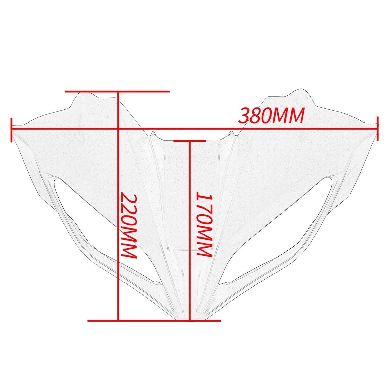 Spojler Boczny Motocykla Pasuje do Yamaha Tracer 9 GT 2021-2023 Osłona przedniego reflektora motocykla Ochraniacz dziobu osłony(Red)