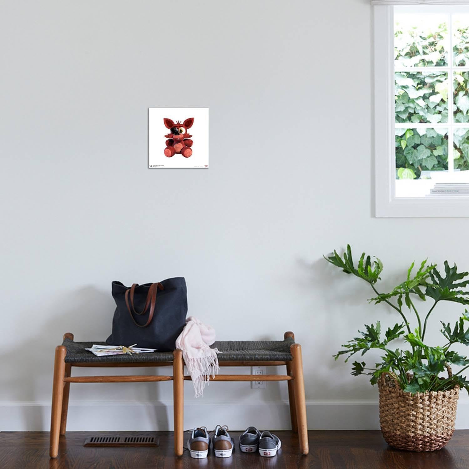 Trends International Gallery Pops Five Nights at Freddy's - Foxy Plushie Canvas Wall Art, Unframed Version, 12" x 12" Gallery Pops Canvas Wall Art