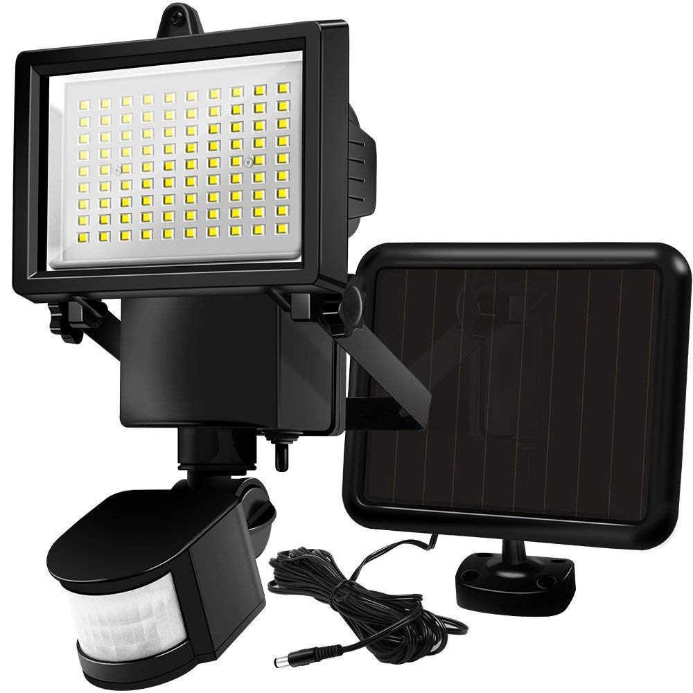 LUMI JARDIN Reflektor solarny z czujnikiem 1000LM COOPER BLACK