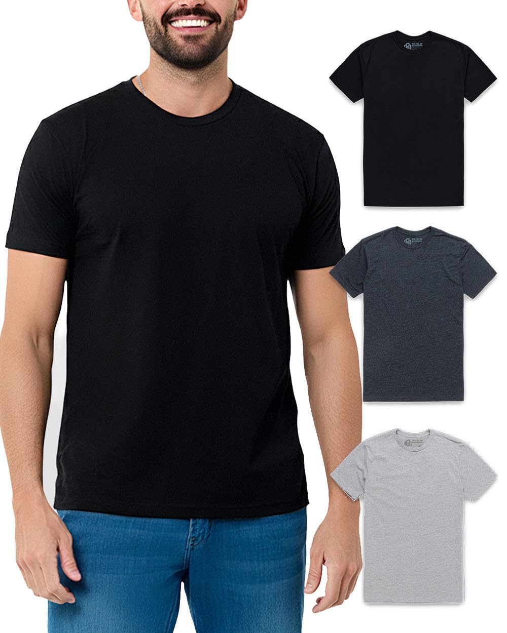 INTO THE AM, Camiseta suave y ajustada de manga corta y cuello redondo para hombre, S-XXXXL, XX-Large