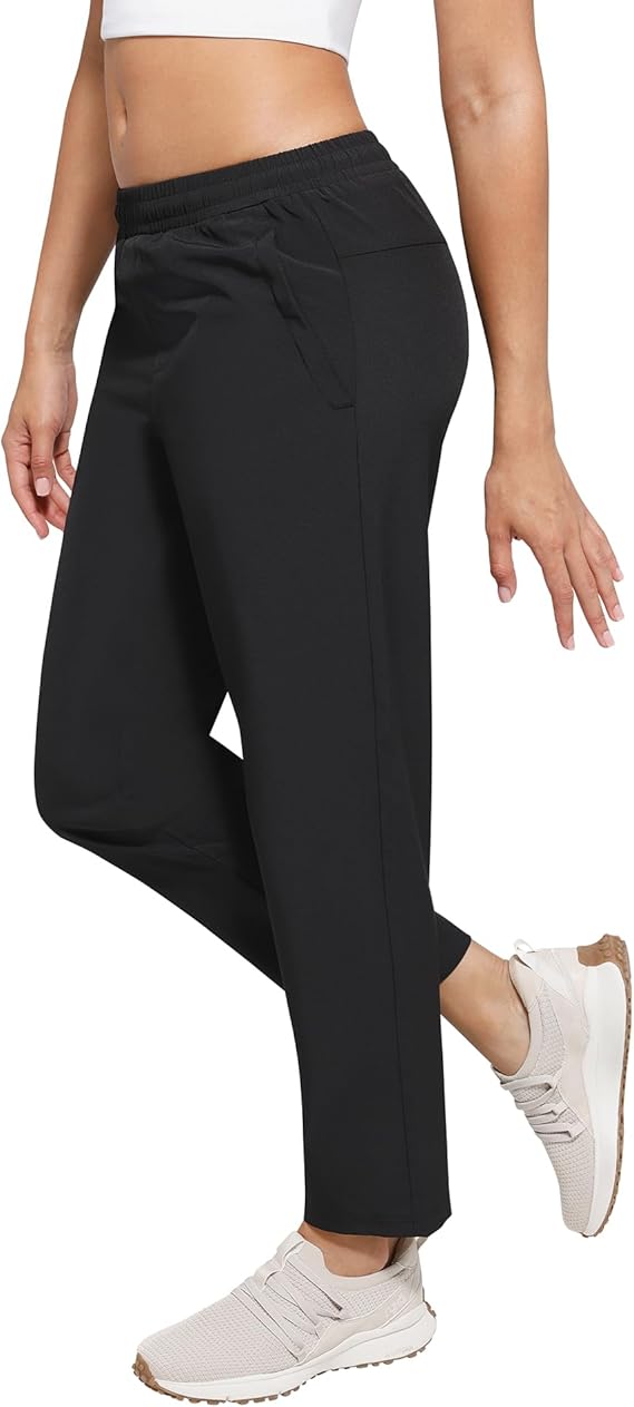 Cosmolle Womens Golf Pants Quick Dry Ultra Light Stretch