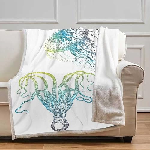 Miniatura 9 de Orange Birds Cobijas Calientes para Invierno - Manta térmica suave y acogedora para camping, viajes, picnic, tamaño pequeño, 31.5 x 47 pulgadas