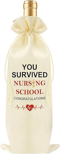 Regalos de graduación para la escuela de enfermería para mujeres que sobrevivió a la escuela de enfermería, decoraciones de graduación, decoración