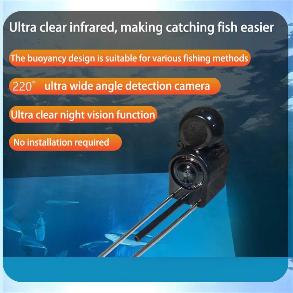 4.3Inch Colitt - Underwater Fishing Camera, 50/65/100/165ft Cable Ice Fishing Fish Finder, with 220° Wide Angle, Infrared Night Vision, Portable Fish Finder for Ice Lake Sea Boat Fishing