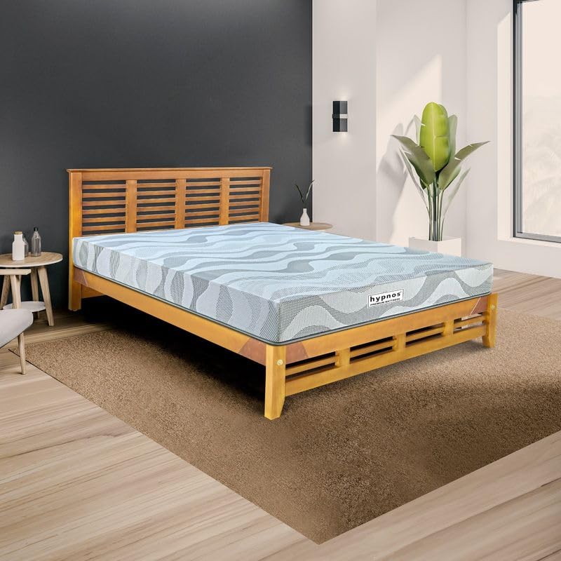 Image of Hypnos by Peps 6 Inch Latex Mattress | Orthopedic & Pressure Relief | Cooling with Extra Bounce | Eco-Friendly | Soft Knitted Fabric | 10 Year Warranty |King Size Mattress 84X72 Inches