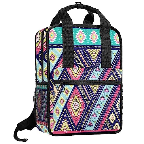 Sac à dos pour garçons motif mandala indien coloré 35.5cm