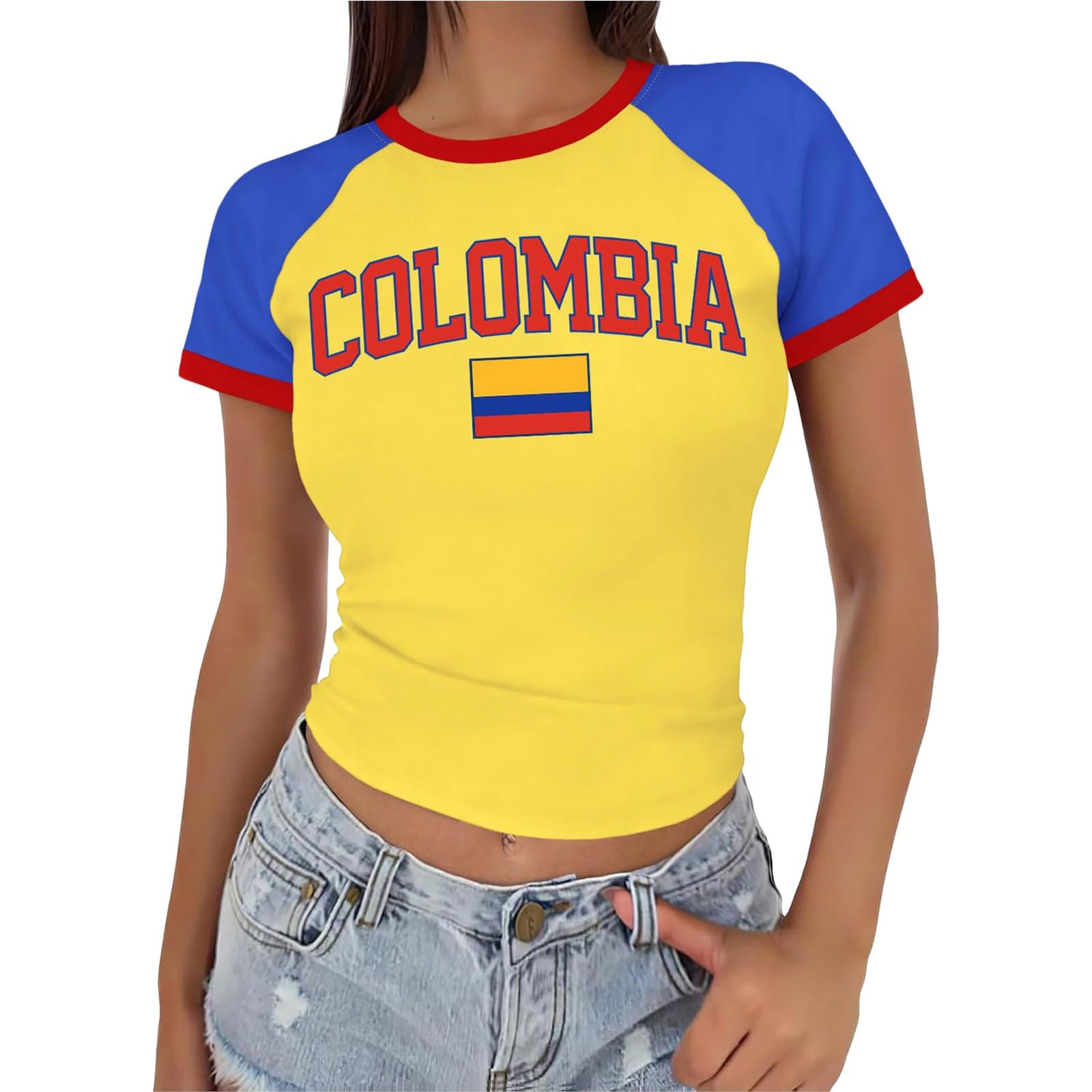 England Football Shirt For Women Uk Fashion Printed 2026 World Cup Jersey Soft Lightweight Tshirt Crew Neck Short Sleeve Summer Tops Loose Breathable Training Top Classic Ladies Soccer Clothes Tops