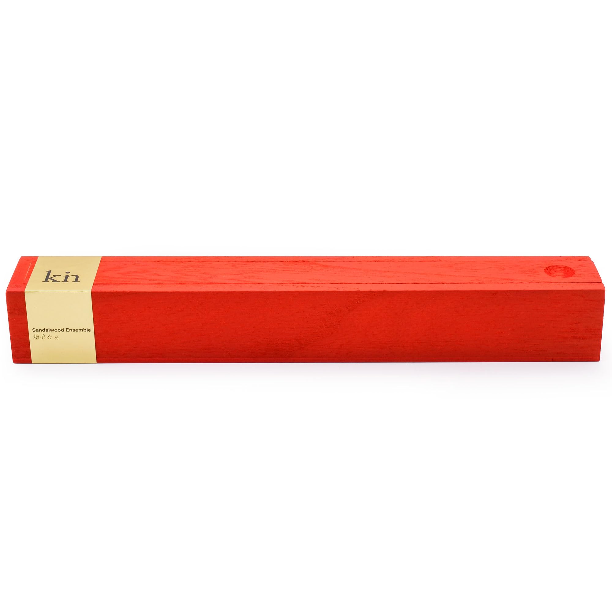 Zen Minded KIN - Bastoncini di incenso cinese di alta qualità, 21 cm, con incenso naturale, legno di agar e ingredienti selezionati in tubo di vetro con scatola di legno per meditazione, aromaterapia