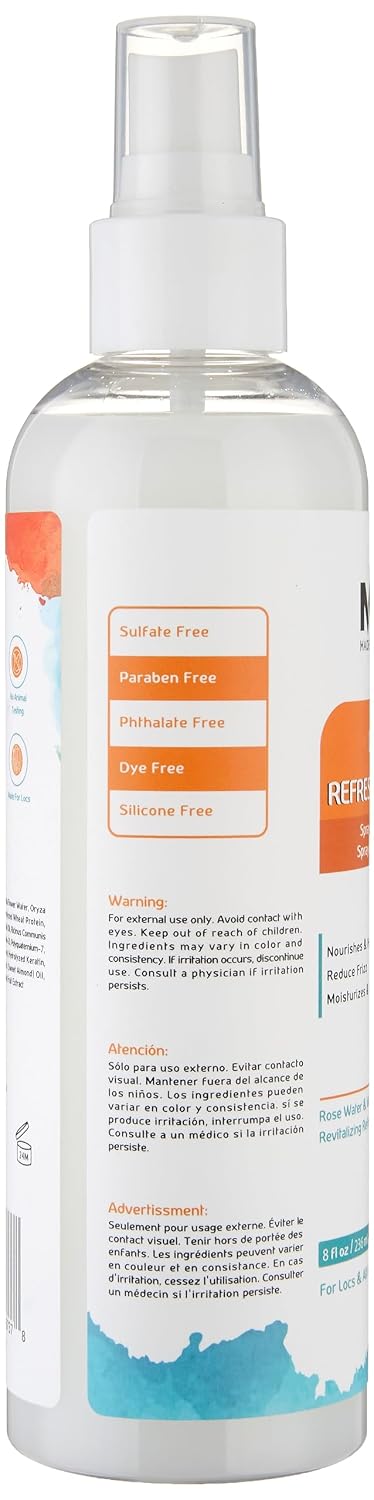 Made For Locs Vegan Rose Water Refresher Spray | Locs Moisturizer | Locs Deodorizer | Amazing Scents (Pineapple, 8 oz) image 4
