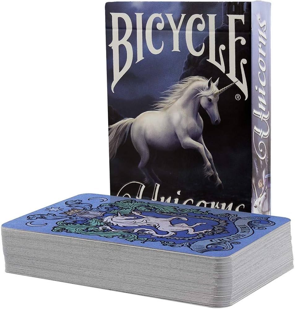 Amazon.com: Bicycle Anne Stokes Unicorns Playing Cards : Toys & Games