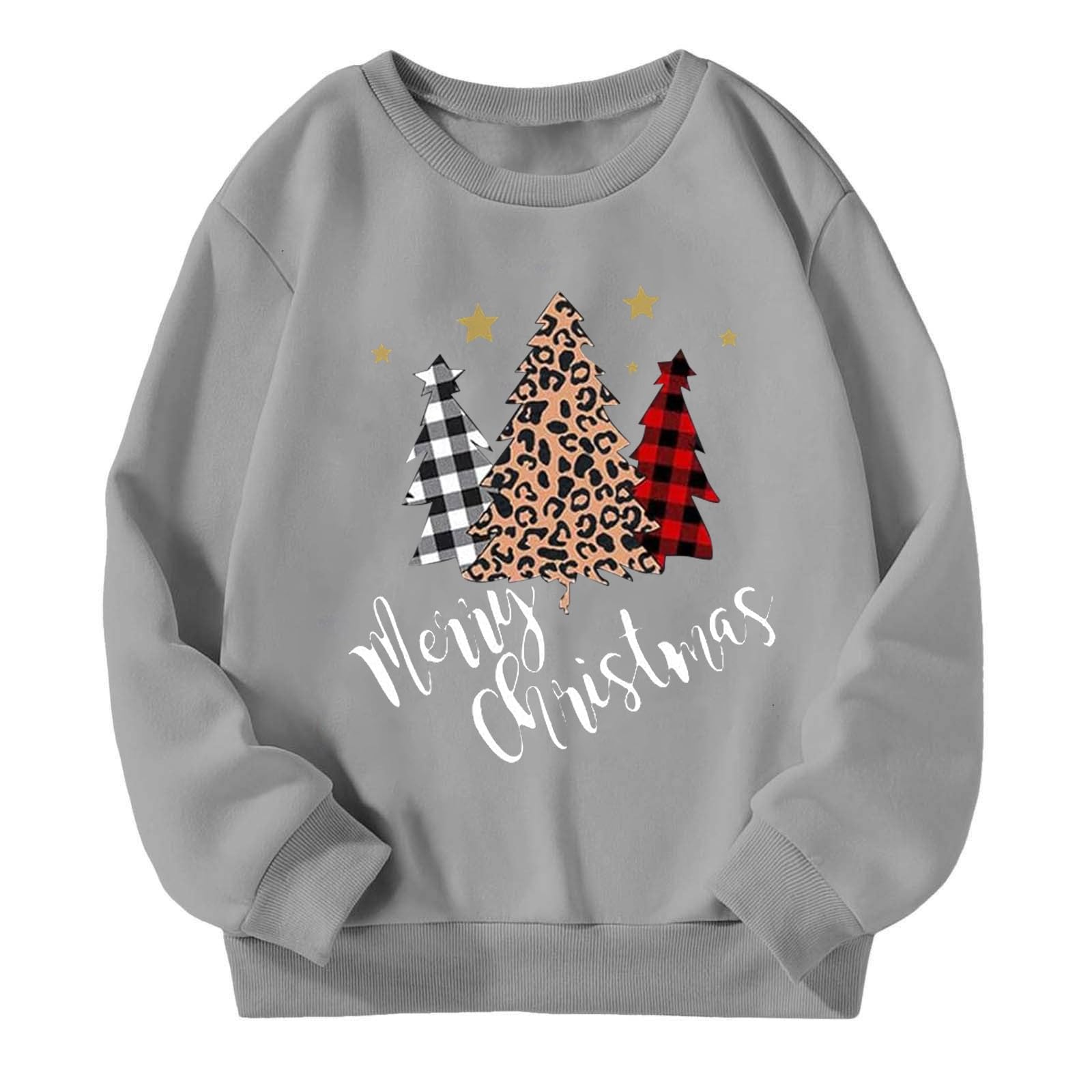 Sweat à capuche de Noël vêtement chaud hiver imprimé flocon neige - 4