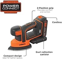 Vista 2 de BLACK+DECKER BDCMS20C 20 v MAX pulidora mouse de ion de litio