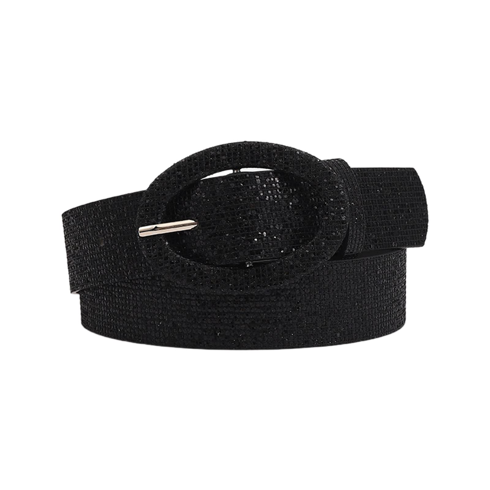 Ldabrye Ladies Waist Belts for Women,Sequins Waist Belts for Women Man Light Luxury Belt for Jeans Cowboy Cowgirl Women's Fashion Waist Belt Waist Strap Waistband for Jeans, Dress,Pants,Coat