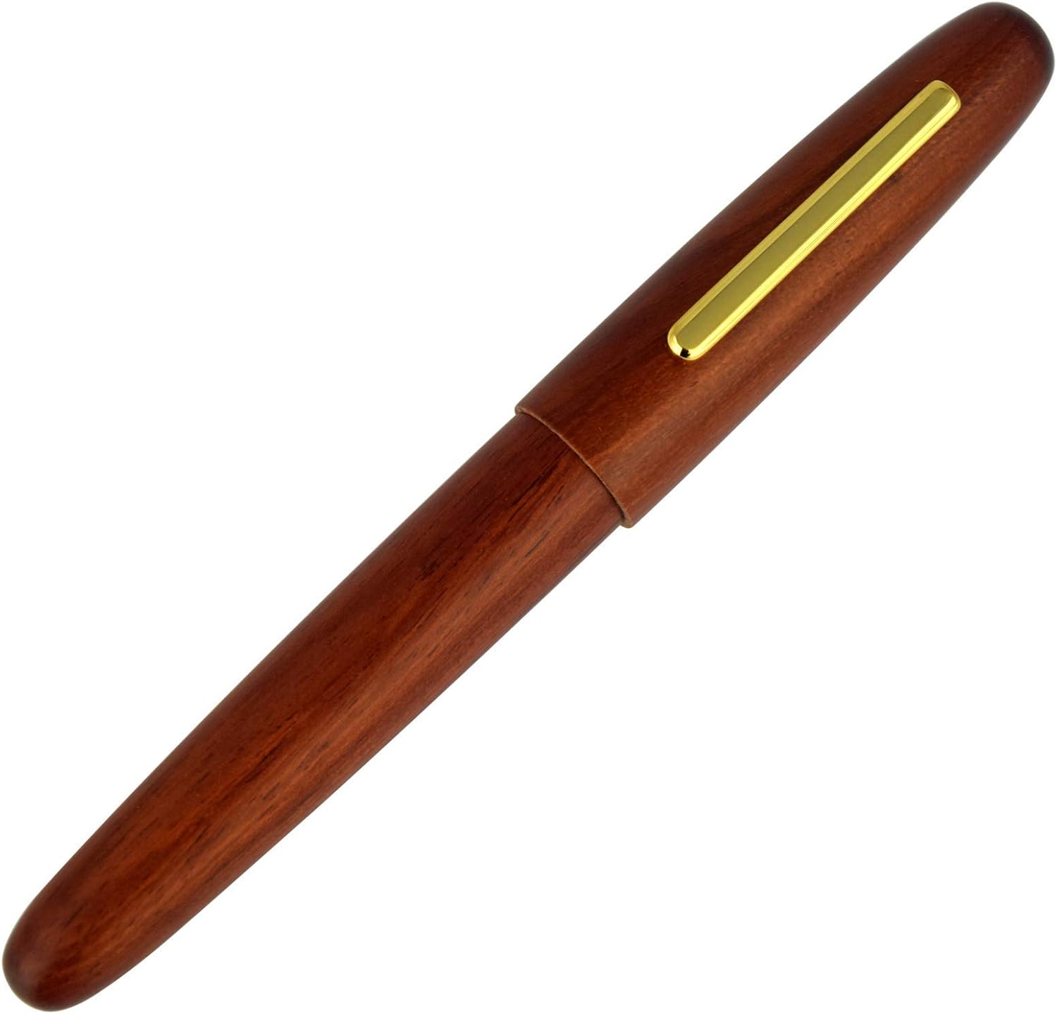 Jinhao Heritage 9056 Wood Vintage Fountain Pen, Rosewood Antique Natural Pens, Fine Nib With Refillable Ink Converter, Handcrafted Collection Gift Case Set