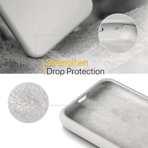 Miniatura 1598 de Miracase - Funda diseñada para iPhone 11 con protector de pantalla, funda de goma de silicona líquida, protección total contra caídas y a prueba