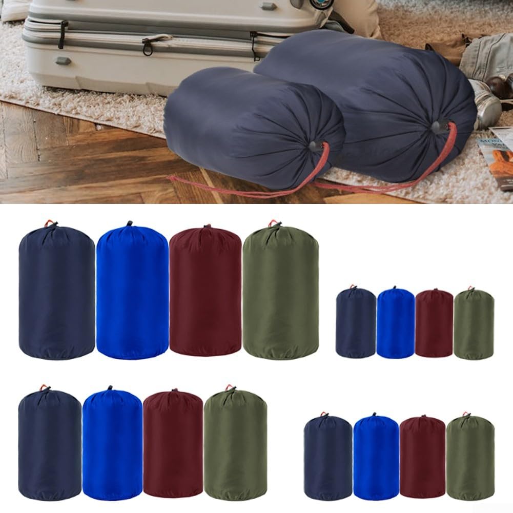 Sacchetto multiuso con coulisse, ideale per piumini e sacchi a pelo (blu scuro)
