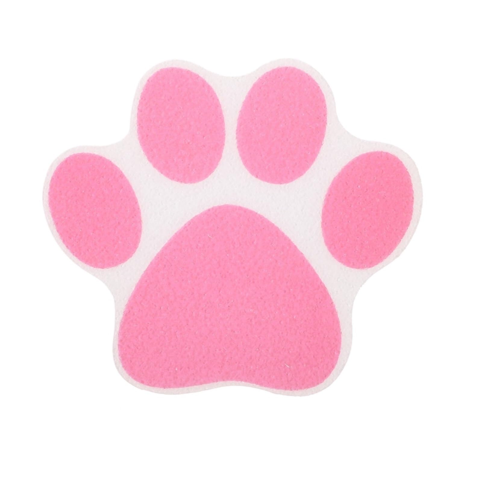 JFNKLFG Non Slip Shower Stickers 10pcs Paw Bathtub Decals Non-Slip Stickers Cartoon Cat Sticker For Bathroom Shower Anti Slip Adhesive Decal(Pink)