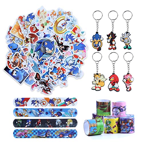 Paquete de 68 Suministros de Sonic para Fiestas de cumpleaños,Decoracion Cumpleaños Sonic,Sonic...