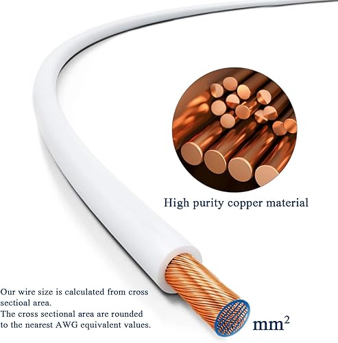 Miniatura 3 de Kit de cables primarios de calibre 20 (25 pies cada uno, combo de 6 colores), cable eléctrico de cobre eléctrico de cobre de 20 AWG, ideal para