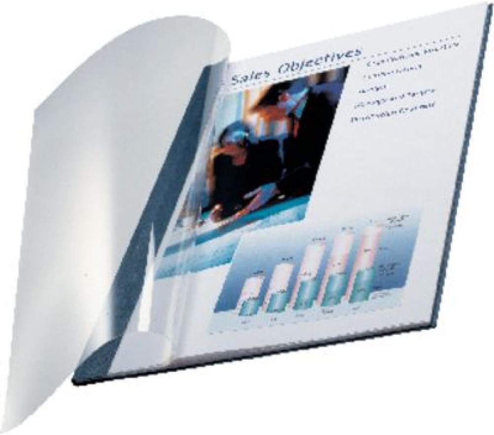 LeitzimpressBIND Soft Covers, 3.5 mm Spine, Black, Pack of 10