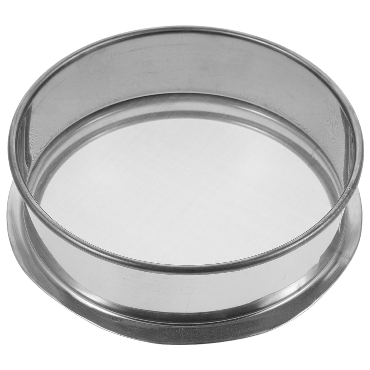 LALAFINA Fine Mesh Strainer 100 Mesh Round Flour Sifter 6 Inch Stainless Steel Ceramic Glaze Filter for Baking Straining Powdering Pottery Slurry